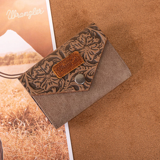 Portefeuille en cuire floral Wrangler