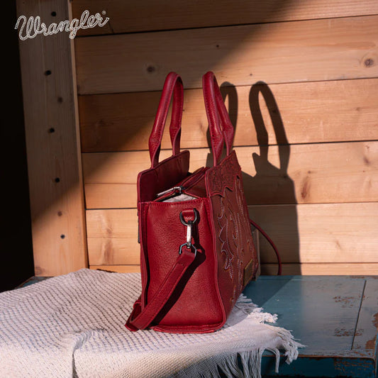 Tote bag rouge brodé Wrangler