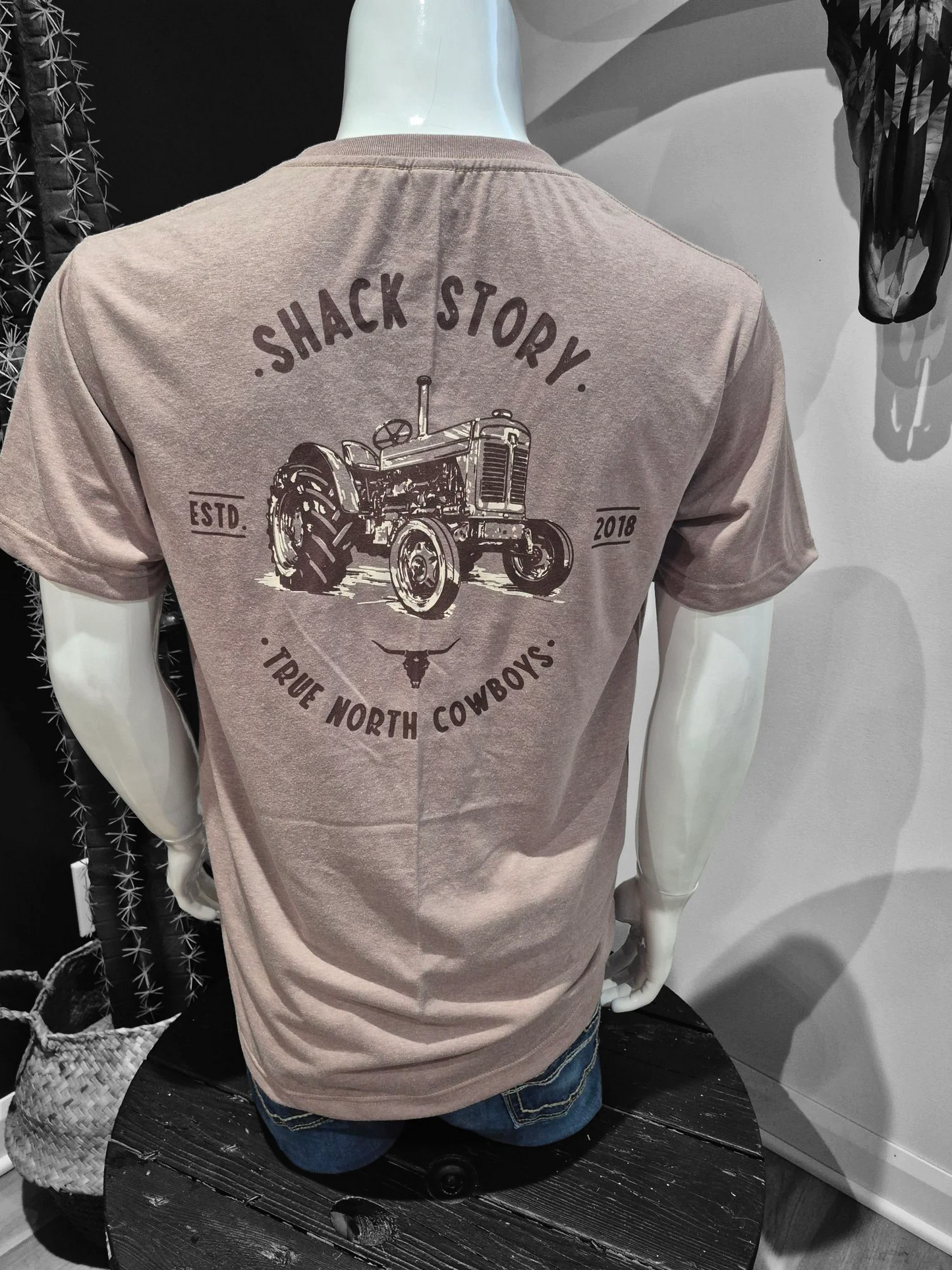 T-Shirt Tracteur Brun Shack Story