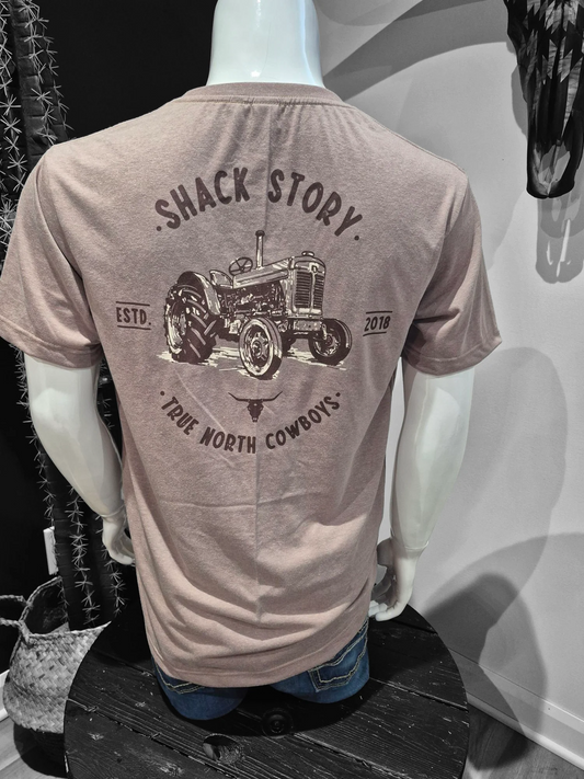 T-Shirt Tracteur Brun Shack Story