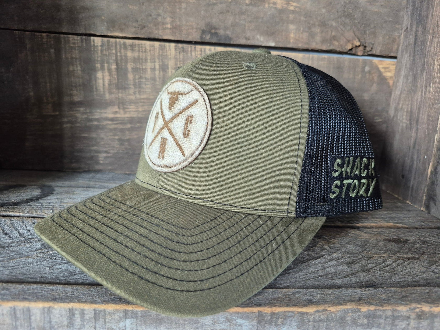 Casquette Cowhide Laser Patch Shack Story